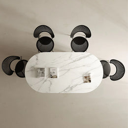 Dwight Dining Table, Black & White