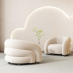 White Velvet Armchair