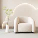 White Velvet Armchair