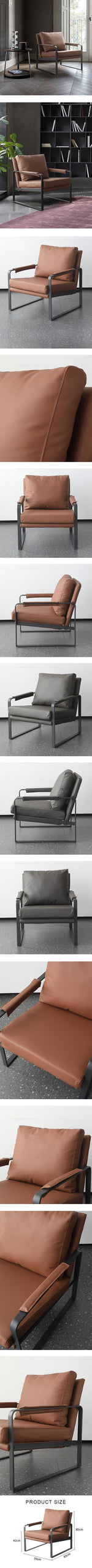 Classical TR58 Armchair, Brown/ Black| DC Concept