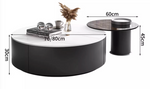 Mosaic Round Nesting Coffee Table Set With Seat Pad| DC Concept