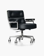 Classical EM Designer Lobby Executive Office Chair - Black Leather| DC Concept