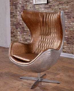Fawkes Aviator Office Chair, Aluminium Shell