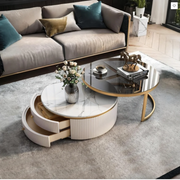 Bell Nesting Coffee Table, Glass