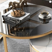 Bell Nesting Coffee Table, Glass
