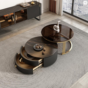 Bell Nesting Coffee Table, Glass