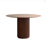 Ivar Round Dining Table, Dark Oak