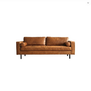 Fuller Brown Two Seater, Three Seater Sofa, Real Leather