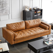 Fuller Brown Two Seater, Three Seater Sofa, Real Leather
