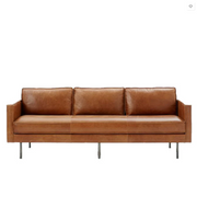 Baxter Two Seater, Three Seater Sofa, Real Leather