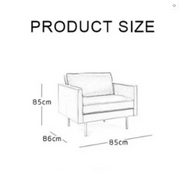 Baxter Two Seater, Three Seater Sofa, Real Leather