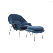 George Womb Chair And Footstool, Armchair