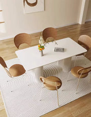 Aiden White Sintered Stone Dining Table