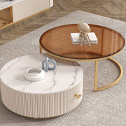 Anastasia TV Stand, Sintered Stone