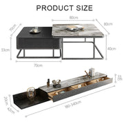 Nathan Nesting Coffee Table Set, Sintered Stone