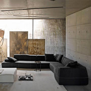 black corner sofa
