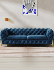 velvet two seater sofa