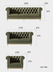 three seater leather sofa