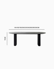 black Oak Dining Table