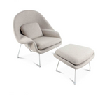 Classic Womb Chair & Ottoman, In Premium Velvet or Cashmere｜ DC Concept