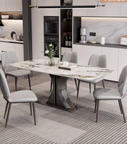 white gloss dining table
