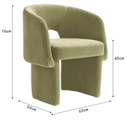 Paddy Dining Chair, Velvet