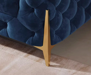 velvet two seater sofa