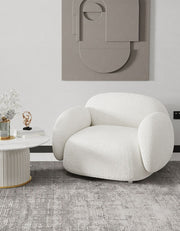 boucle armchair