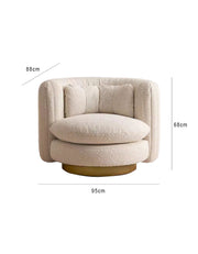 Dino Armchair, With Swivel Base